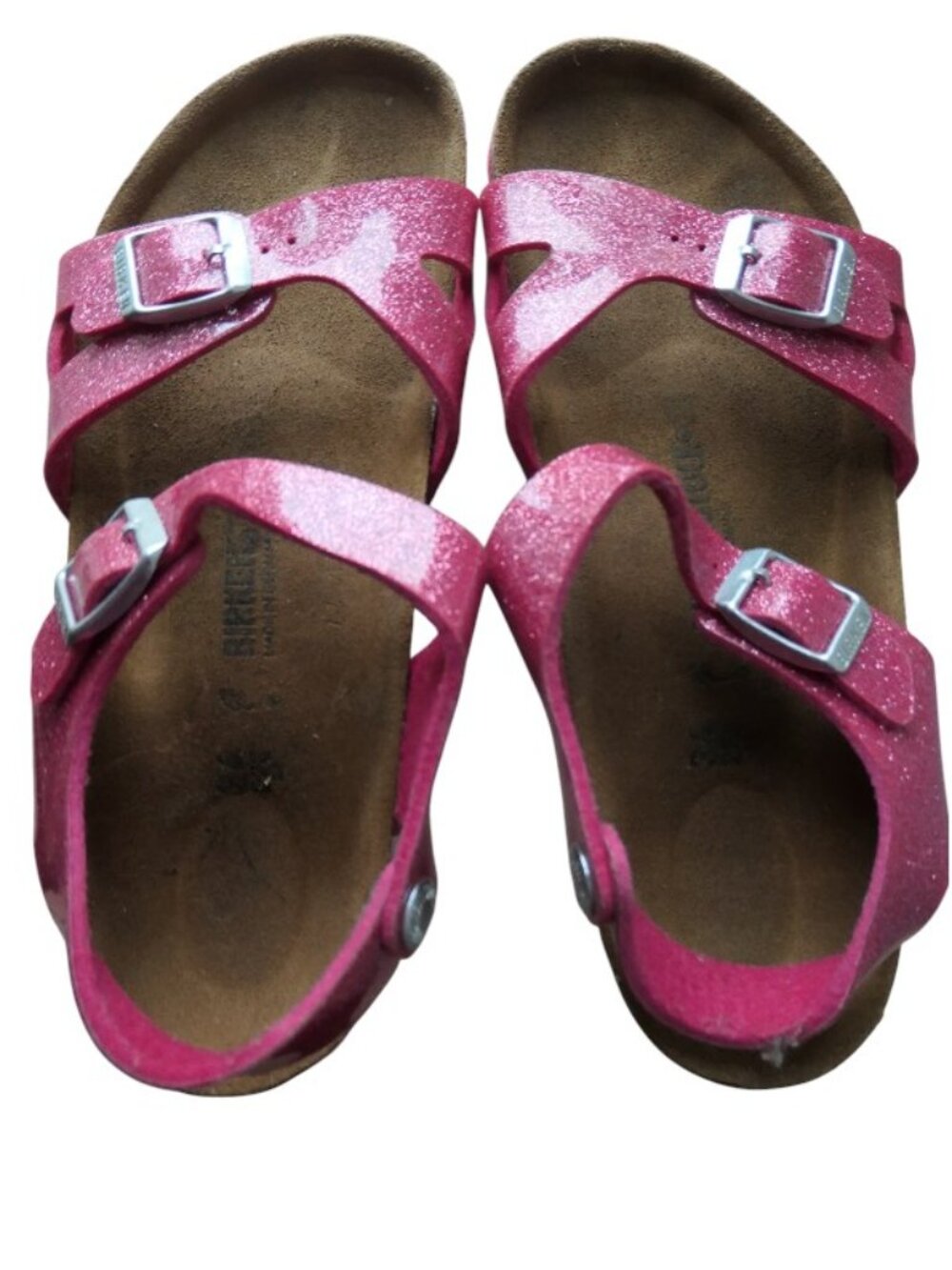 Birkenstock- Kids pink cosmic sparkle sandals-EUC-Size 34 EU/US 3-3.5
